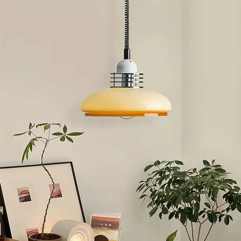 pendelleuchte gelb glas im minimalistischen Vintage Stil - Clowas.de