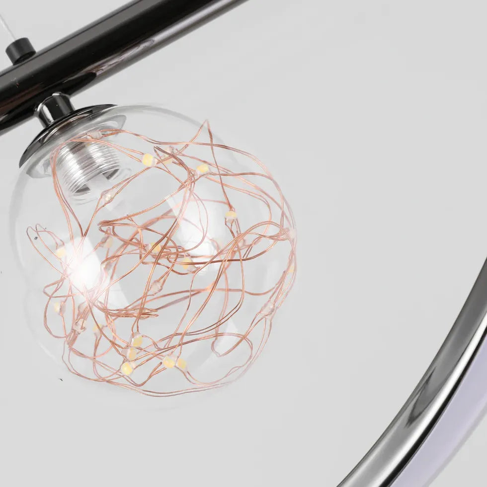 pendelleuchte glas 3 flammig höhenverstellbar modern elegant design - Clowas.de