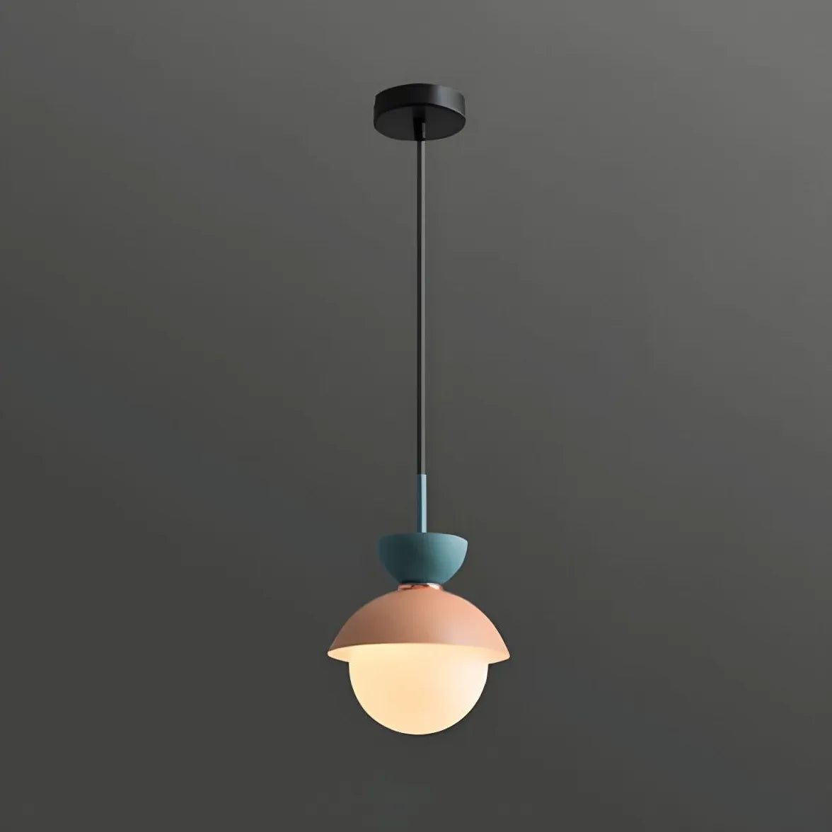 Pendelleuchte Glas einzeln Edles Makaron-Design - Clowas.de