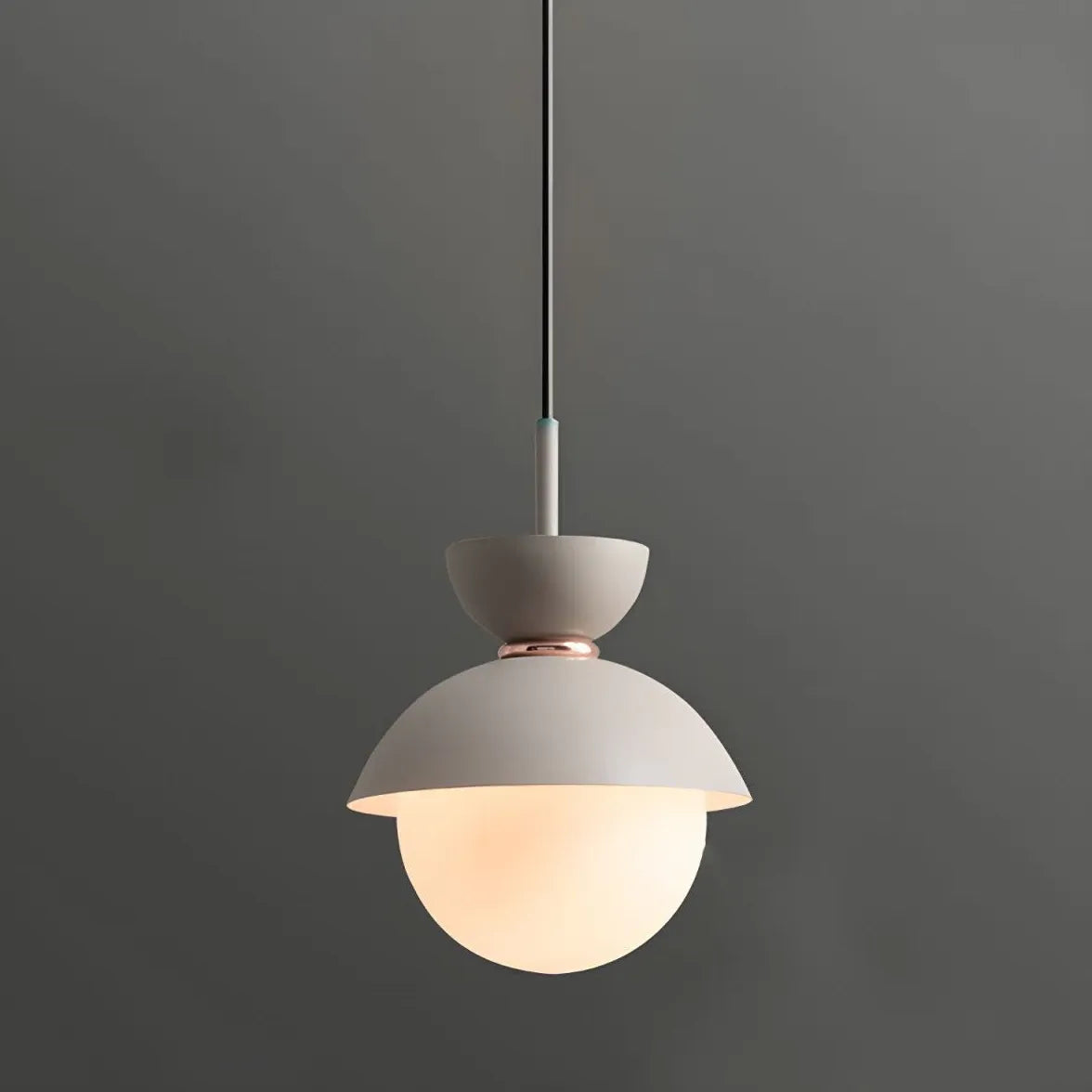 Pendelleuchte Glas einzeln Edles Makaron-Design - Clowas.de