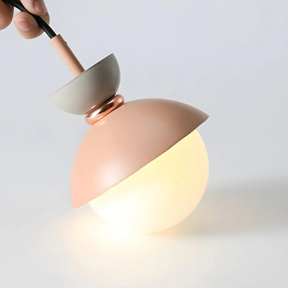 Pendelleuchte Glas einzeln Edles Makaron-Design - Clowas.de