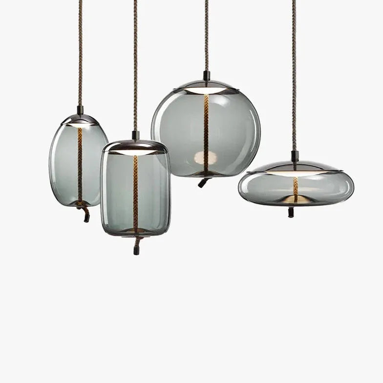 pendelleuchte glas grau moderne minimalistische nordische Eleganz - Clowas.de