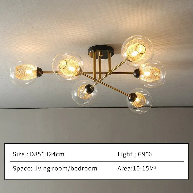 Pendelleuchte Glas Metall für nordischen Wohnstil modern schlicht - Clowas.de