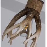 Pendelleuchte Glas satiniert im Retro Antler Stil - Clowas.de