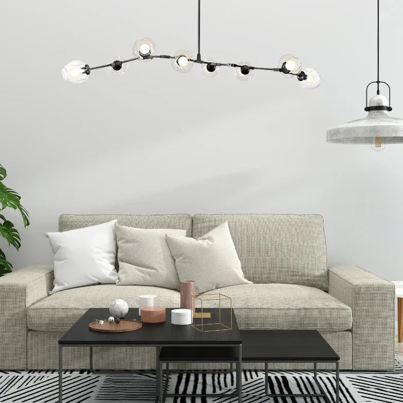 Pendelleuchte Glas Schwarz im nordischen schlichten Stil - Clowas.de