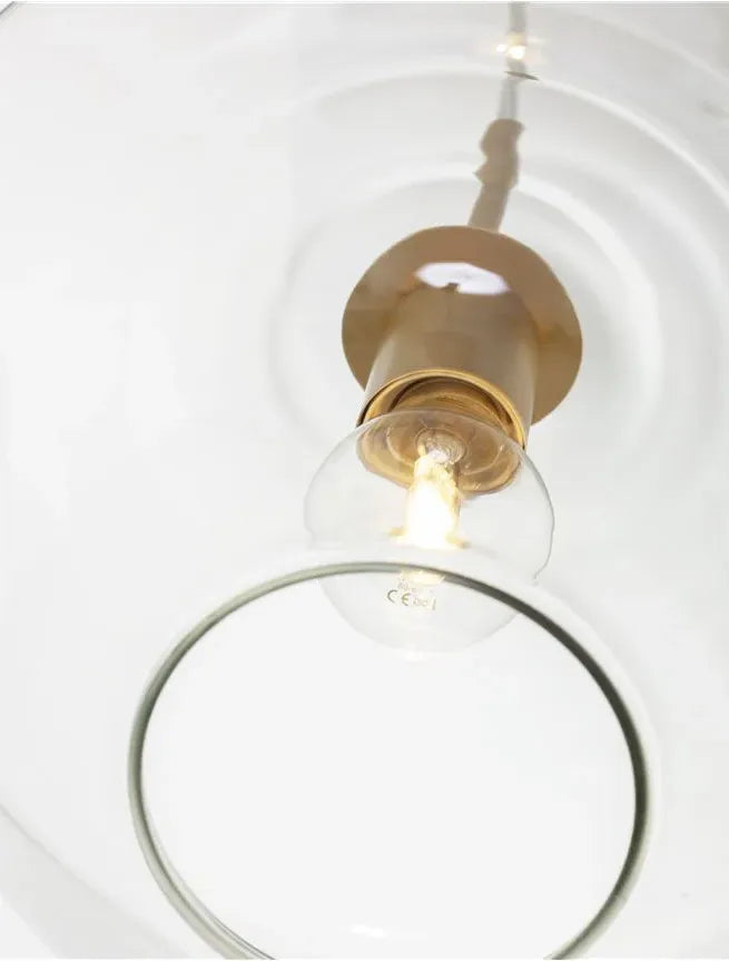 Pendelleuchte Glas Transparent nordische schlichte klare Glaskugel - Clowas.de