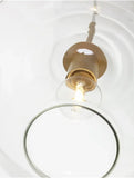 Pendelleuchte Glas Transparent nordische schlichte klare Glaskugel - Clowas.de