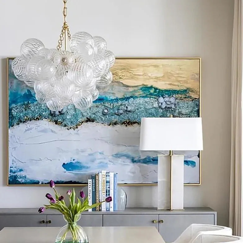 Pendelleuchte gold glas im modernen amerikanischen Stil - Clowas.de