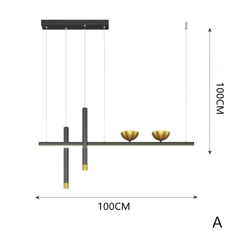 Pendelleuchte Kochinsel im langen minimalistischen Design - Clowas.de