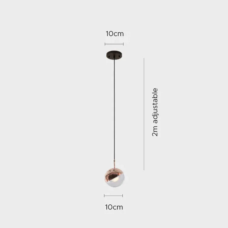 Pendelleuchte Kugel Design moderne minimalistische nordische Eleganz - Clowas.de