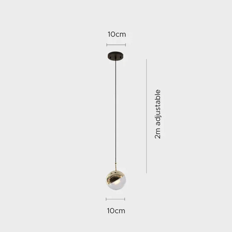 Pendelleuchte Kugel Design moderne minimalistische nordische Eleganz - Clowas.de