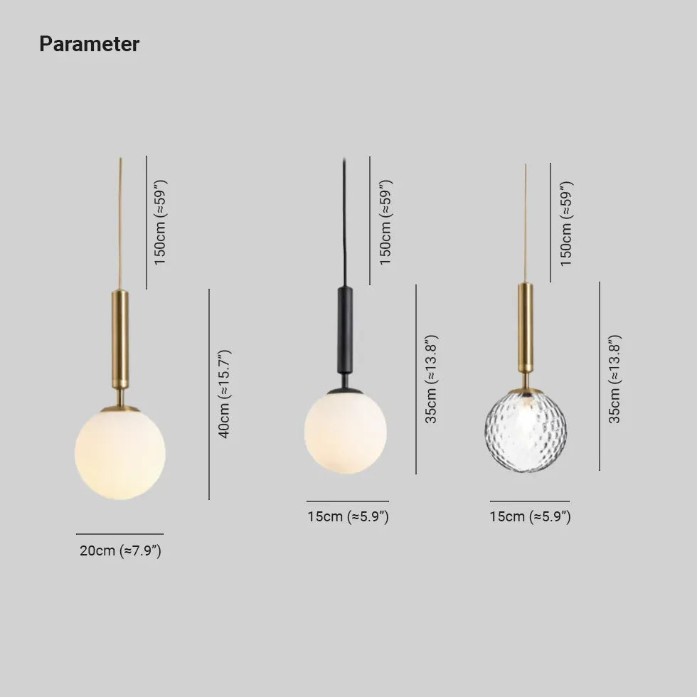 Pendelleuchte Kugel Glas Nordisch Kreativ Modern Einzeln - Clowas.de