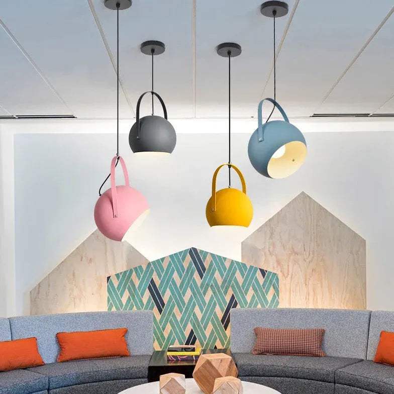 Pendelleuchte Kugel LED moderne bunte Einzelleuchte - Clowas.de