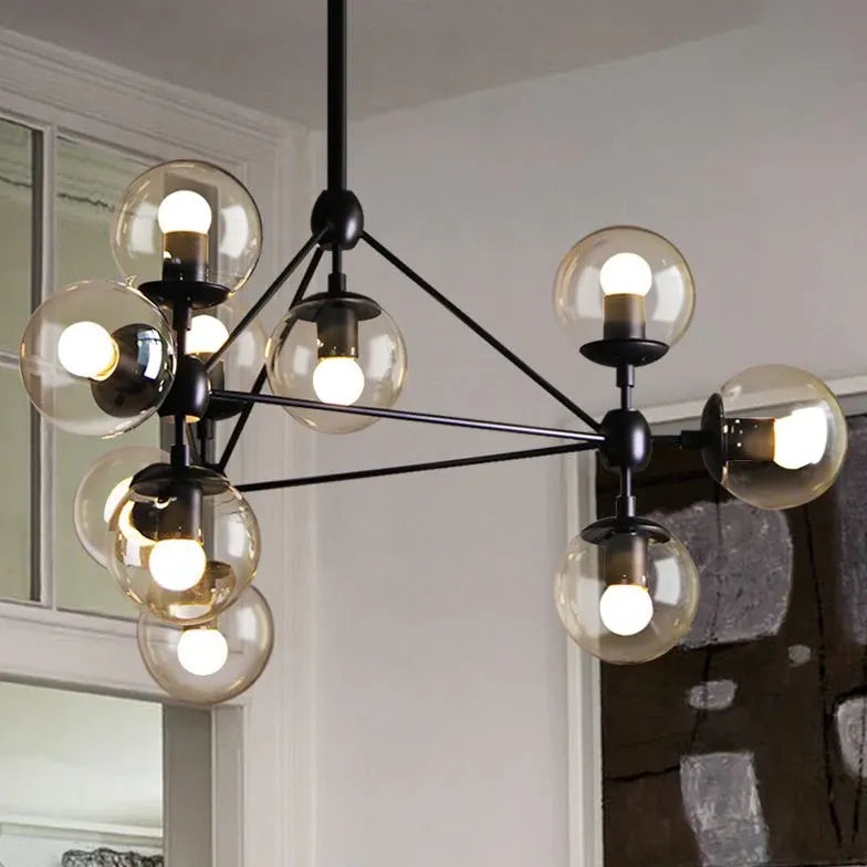 Pendelleuchte Kugeln Glas im skandinavischen Retro-Stil - Clowas.de