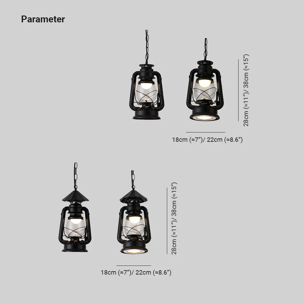 Pendelleuchte Laterne im amerikanischen Vintage Restaurant - Clowas.de