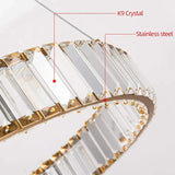 Pendelleuchte LED rund im kristallenen luxuriösen Stil - Clowas.de