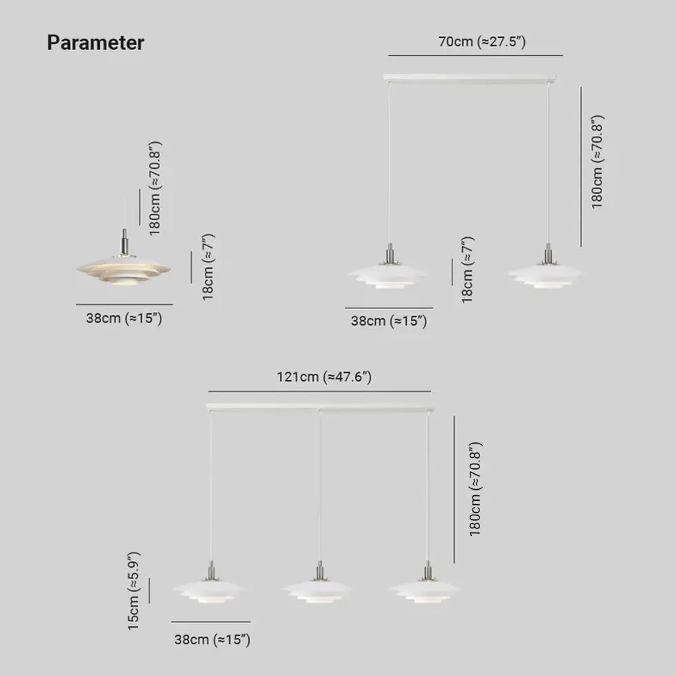 pendelleuchte metall weiß im skandinavischen Stil einfaches Design - Clowas.de