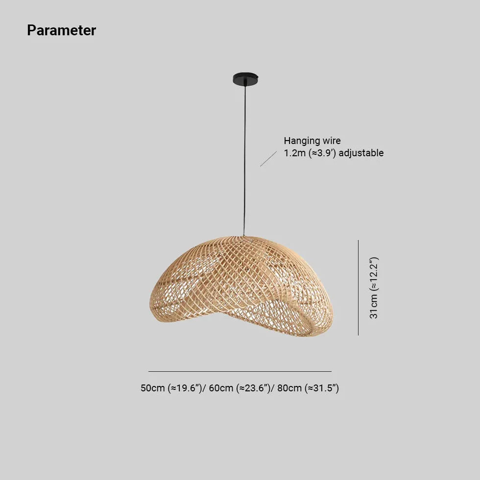 Pendelleuchte Rattan Bambus Retro Vintage Japan Style - Clowas.de