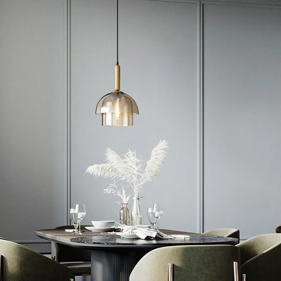 Pendelleuchte Rauchglas Kugel Dänisches Luxuriöses Design - Clowas.de