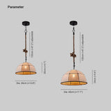 Pendelleuchte Stoff Beige Vintage Stoffdesign mit Seil - Clowas.de