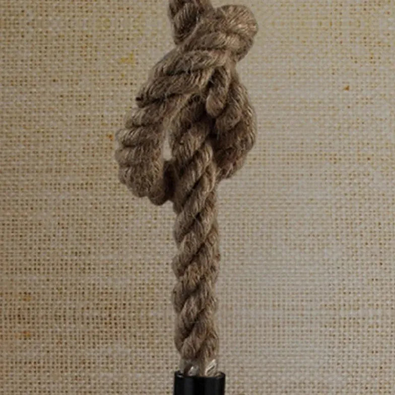 Pendelleuchte Stoff Beige Vintage Stoffdesign mit Seil - Clowas.de