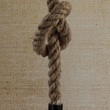 Pendelleuchte Stoff Beige Vintage Stoffdesign mit Seil - Clowas.de