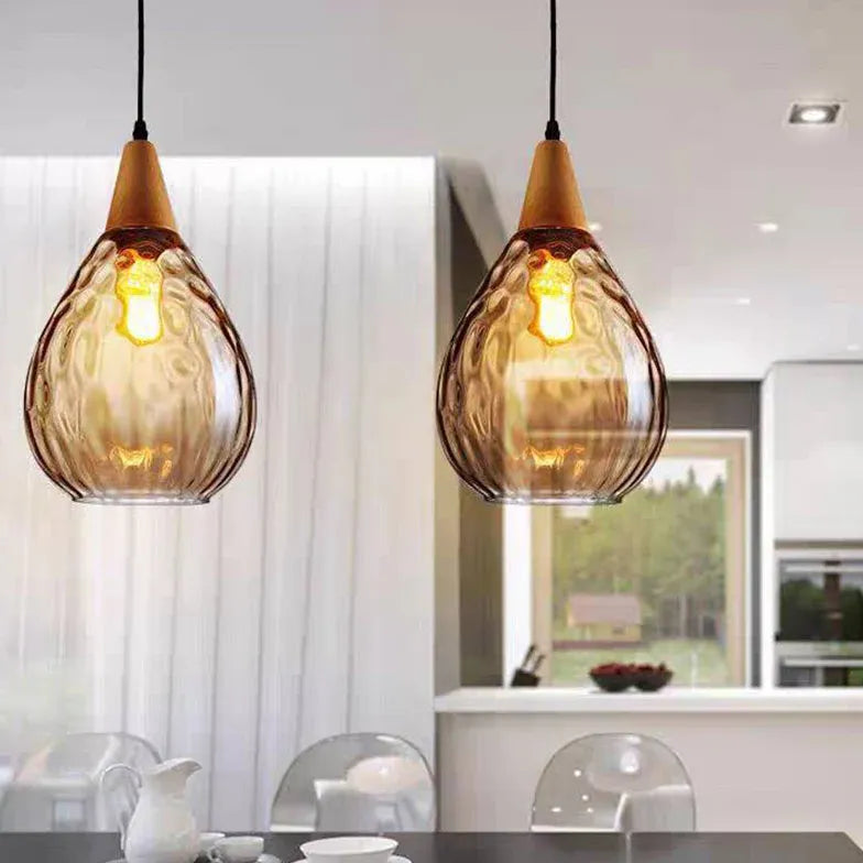 Pendelleuchte Vintage Glas im skandinavischen minimalistischen Design - Clowas.de