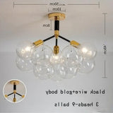 Pendelleuchte wohnzimmer glas im nordischen kreativen Stil - Clowas.de