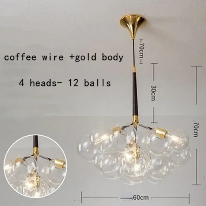 Pendelleuchte wohnzimmer glas im nordischen kreativen Stil - Clowas.de