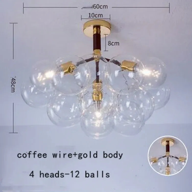 Pendelleuchte wohnzimmer glas im nordischen kreativen Stil - Clowas.de