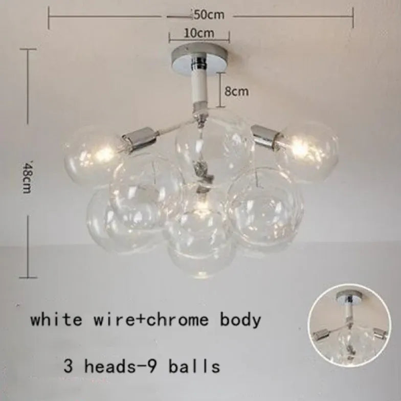 Pendelleuchte wohnzimmer glas im nordischen kreativen Stil - Clowas.de