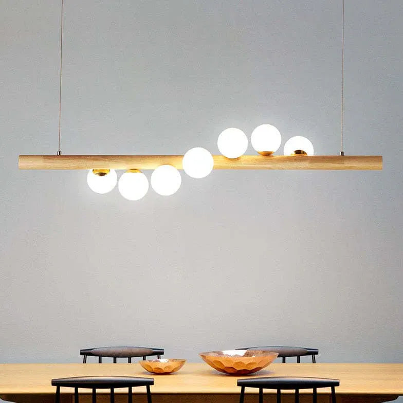 Pendelleuchte Wohnzimmer Holz moderne nordische Einfachheit - Clowas.de