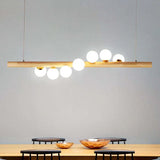 Pendelleuchte Wohnzimmer Holz moderne nordische Einfachheit - Clowas.de