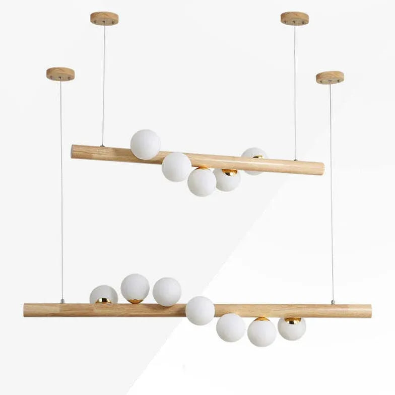Pendelleuchte Wohnzimmer Holz moderne nordische Einfachheit - Clowas.de