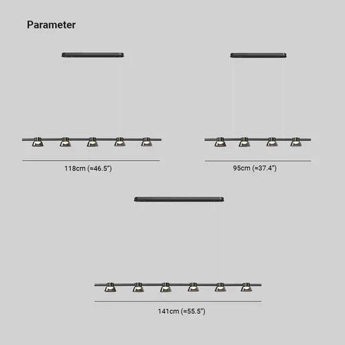 Pendelleuchten Bürobeleuchtung in schlichtem schwarzen Glasdesign - Clowas.de