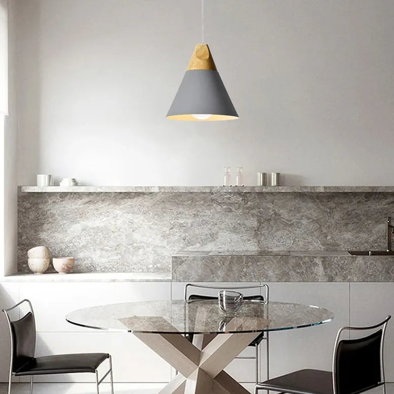 Pendelleuchte einzeln höhenverstellbar nordisch modern Holz - Clowas.de