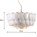 Pendelleuchten weiß im modernen Fischschuppen Design - Clowas.de