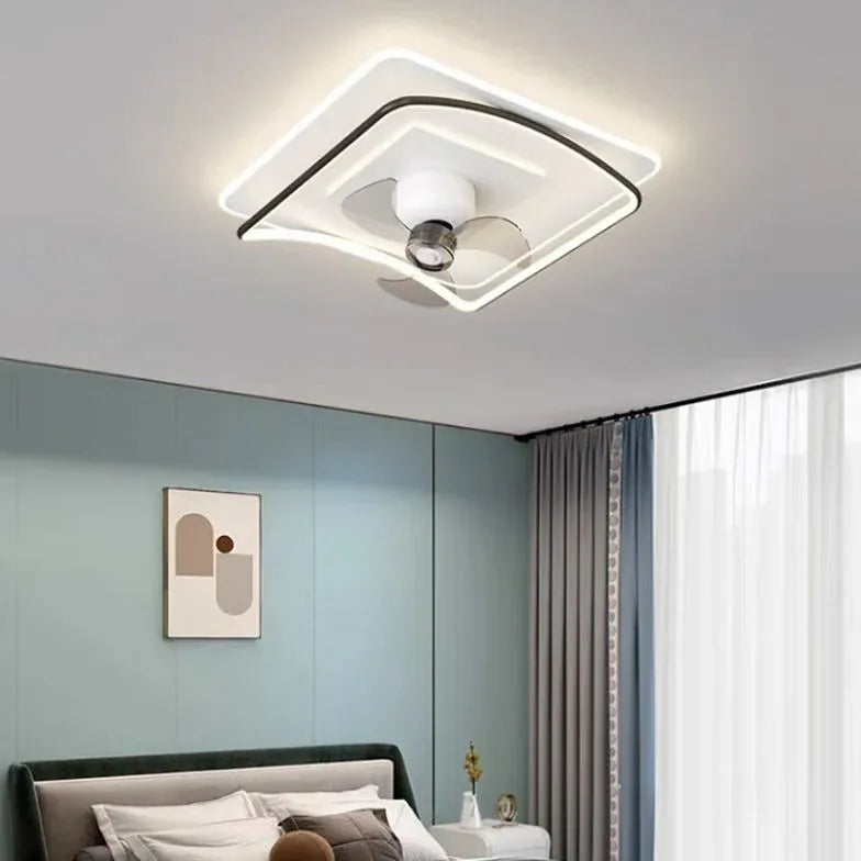 Deckenventilator leise mit Licht und Fernbedienung, modernes Design - Clowas.de