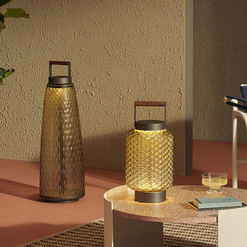 Rauchglas Stehlampe für moderne Outdoor Beleuchtung - Clowas.de