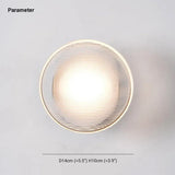 runde wandleuchte led moderne minimalistische nordische design - Clowas.de