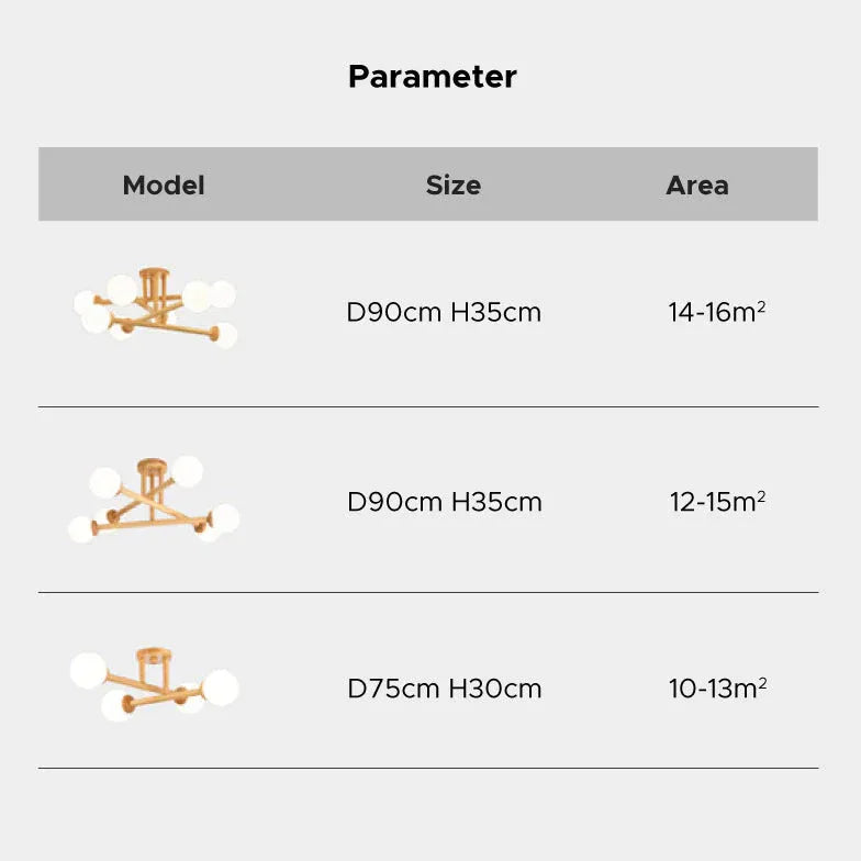 Rustikale Hängelampe Holz nordisch schlichtes Design - Clowas.de