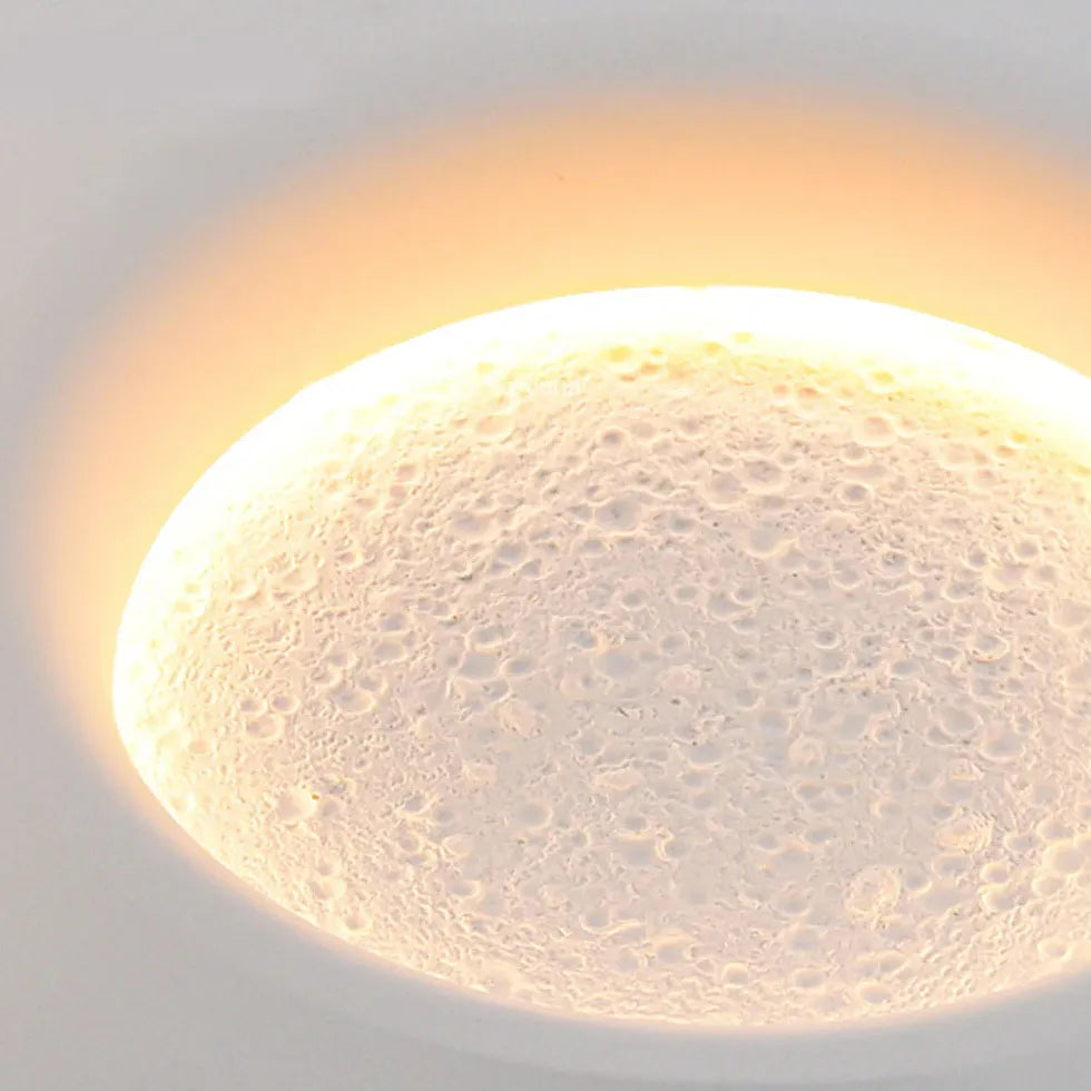 schlafzimmer deckenleuchten weiße runde moon lampe gestalten - Clowas.de