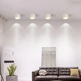 Schlichte kleine zylindrische Deckenleuchte weiß nordisch - Clowas.de