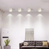 Schlichte kleine zylindrische Deckenleuchte weiß nordisch - Clowas.de