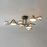 Schwarz goldene Hängelampe nordisch modern und luxuriös - Clowas.de