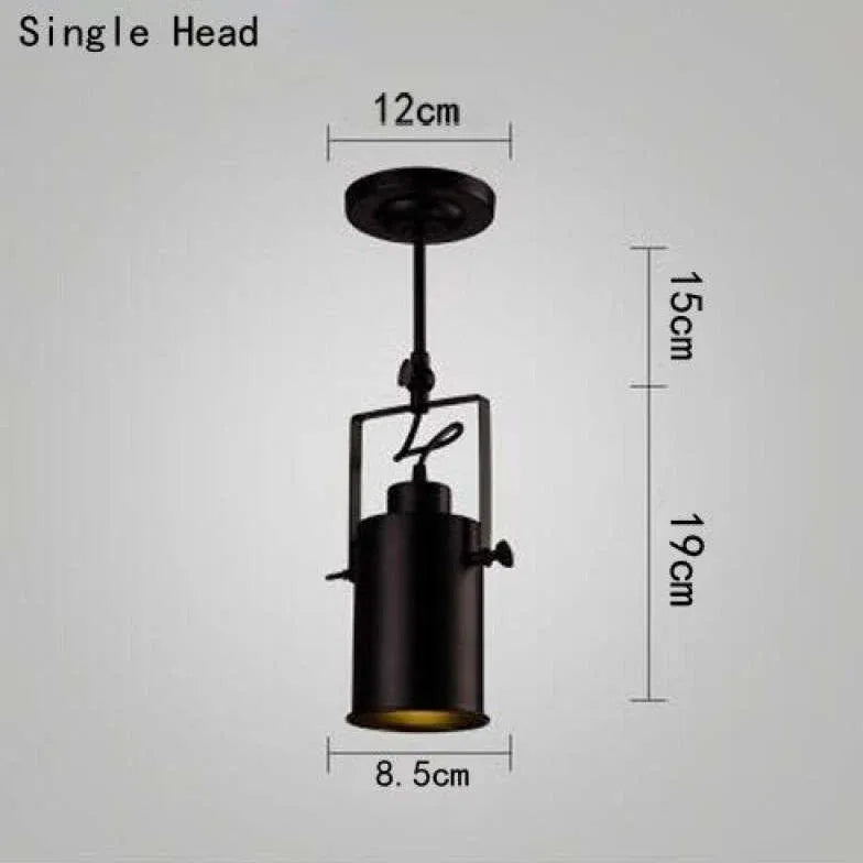 Schwarze Industrielampe Loft Vintage Eisenbahnleuchte - Clowas.de