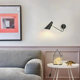 schwenkbare wandleuchte mit gelenkarm schwarz modernes Design - Clowas.de