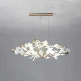 Kronleuchter Metall Silber Ginkgo Blatt Nordic - Clowas.de