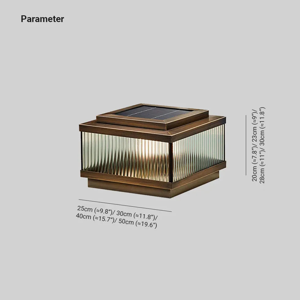 Solar Sockelleuchte für wasserdichte Cube Gartenbeleuchtung - Clowas.de