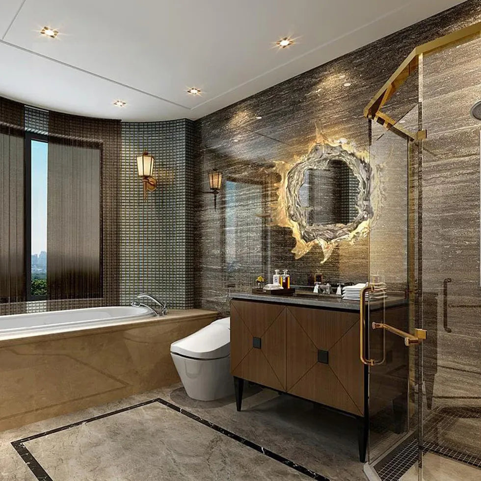 Spiegelleuchte Bad mit Schalter im kreativen Design - Clowas.de